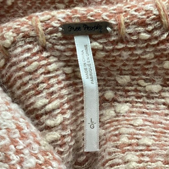 Free People In Your Arms Swing Blanket Sweater Cardigan Vest Wool Alpaca Large - Picture 10 of 11